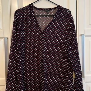 Ann Taylor sheer blouse, size 12